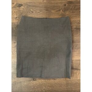 Talbots Petites Gray Wool Blend Pencil Skirt Career Office Classic